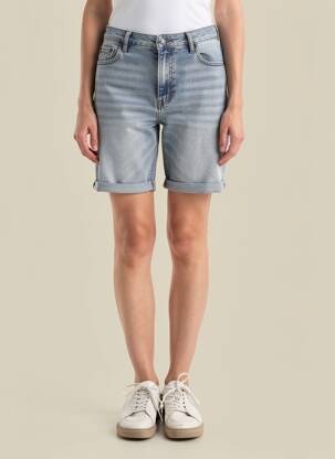 Bermuda taille haute taille haute bleu VILA femme