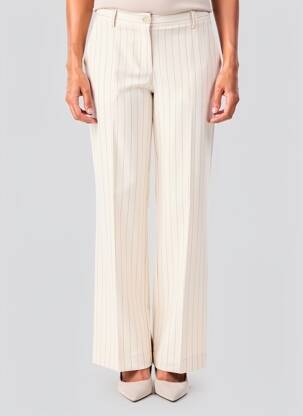 Pantalon droit stretch taille normale beige PAKO LITTO femme