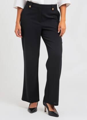 Pantalon flare stretch taille normale noir VILA femme