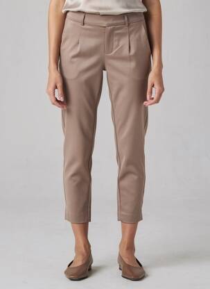 Pantalon 7/8 stretch taille normale marron OBJECT femme