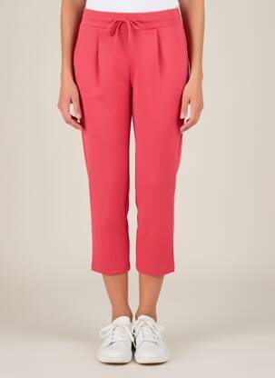 Pantalon 7/8 stretch taille normale rose ICHI femme