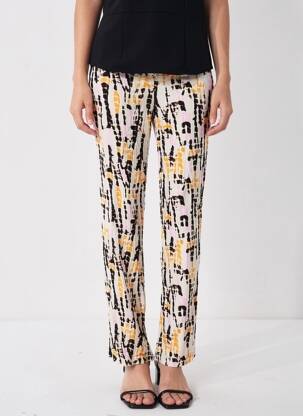 Pantalon droit taille élastique taille normale gris VERO MODA femme