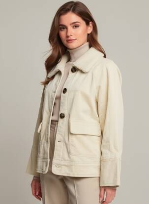 Veste casual poches beige ARTLOVE femme