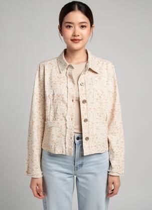 Veste casual poches beige CREAM femme