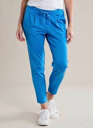 Jogging slim taille normale bleu ICHI femme