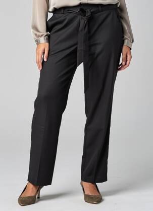 Pantalon droit taille à pinces taille normale noir CREAM femme