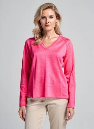 Pull coupe cintrée manches longues rose WHITE STUFF femme