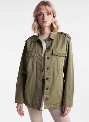 Veste casual poches vert FREEMAN T.PORTER femme