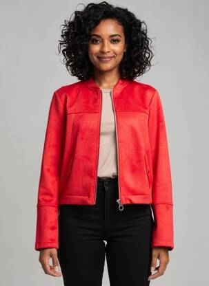 Veste casual poches rouge STREET ONE femme