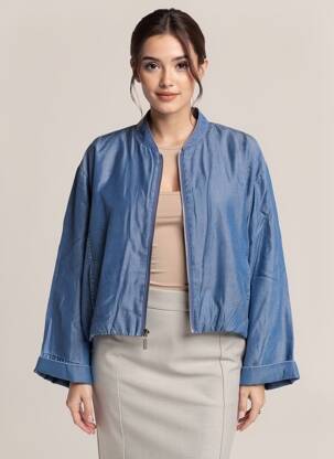 Blouson col v bleu TIFFOSI femme