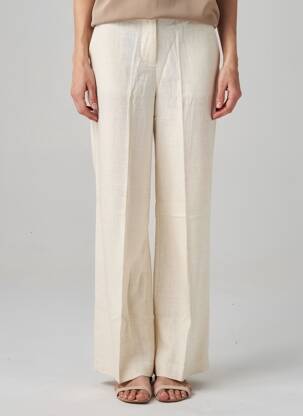Pantalon droit taille normale taille normale beige GRACE & MILA femme