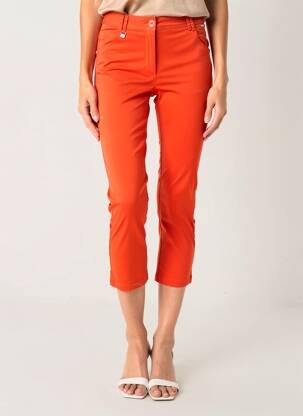 Pantacourt tissage popeline orange AGATHE & LOUISE femme