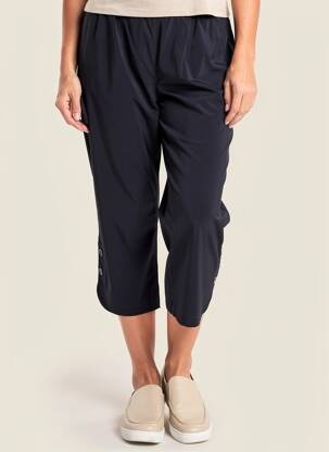 Pantacourt stretch taille normale bleu CISO femme