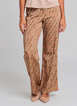 Pantalon droit taille normale taille normale marron SURKANA femme