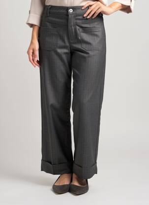 Pantalon droit stretch taille normale gris FREEMAN T.PORTER femme