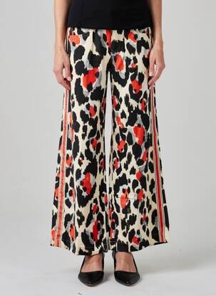 Pantalon large fermeture zippée sous rabat boutonné taille normale orange FREEMAN T.PORTER femme