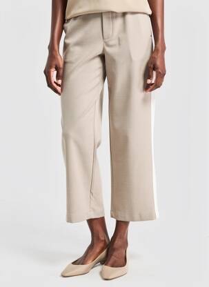 Pantalon 7/8 stretch taille normale beige STREET ONE femme
