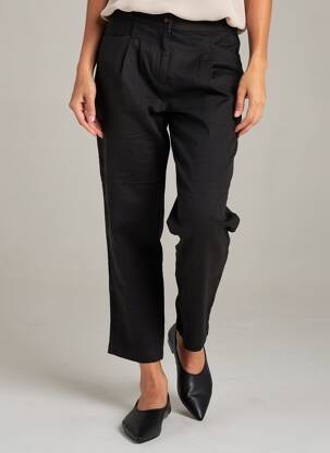 Pantalon 7/8 taille élastique taille normale noir WHITE STUFF femme
