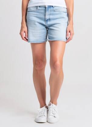 Short tissage denim taille normale bleu STREET ONE femme