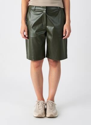 Short fermeture zippée sous rabat avec crochet taille normale vert TIFFOSI femme