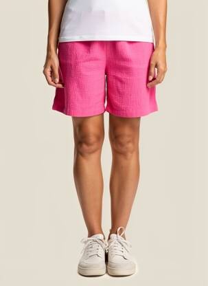 Short taille normale taille normale rose ICHI femme