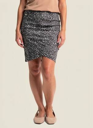 Jupe courte taille haute noir STREET ONE femme