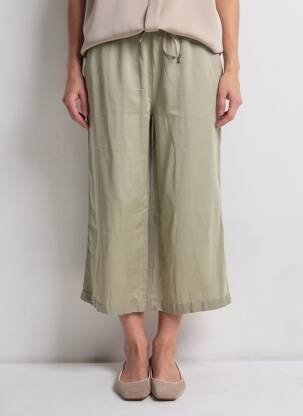 Pantacourt taille élastique taille normale vert TIFFOSI femme