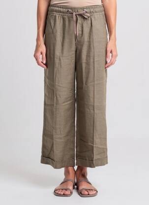 Pantacourt taille élastique taille normale marron STREET ONE femme