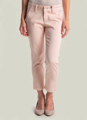 Pantalon 7/8 stretch taille basse rose FREEMAN T.PORTER femme