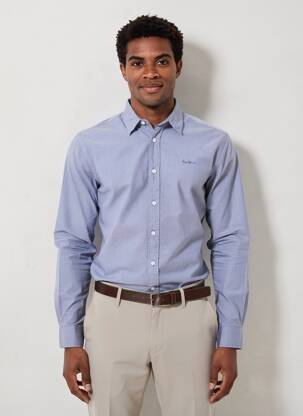 Chemise manches longues coupe cintrée bleu PEPE JEANS homme