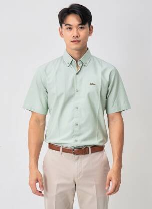 Chemise manches courtes coupe cintrée vert LEE COOPER homme
