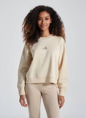 Sweat-shirt manches longues manches longues beige ADIDAS femme
