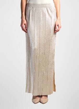 Jupe longue coupe droite or KAFFE femme