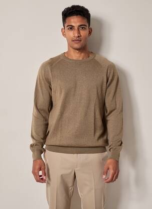 Pull stretch manches longues marron TIFFOSI homme
