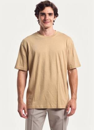T-shirt coupe cintrée manches courtes beige TIFFOSI homme