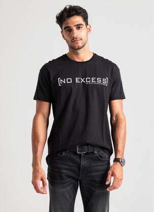 T-shirt coupe cintrée manches courtes noir NO EXCESS homme