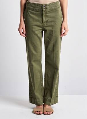 Jeans coupe large stretch taille normale vert TIFFOSI femme