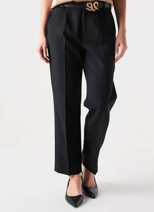 Pantalon droit stretch taille normale noir CREAM femme