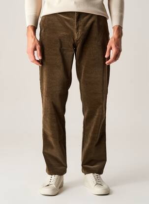 Pantalon droit stretch taille normale marron NO EXCESS homme