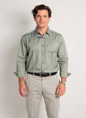 Chemise manches longues imprimé fantaisie noir OLYMP homme