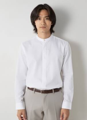 Chemise manches longues coupe cintrée blanc TOMMY HILFIGER homme