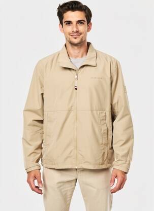 Coupe-vent manches longues sans capuche beige TOMMY HILFIGER homme
