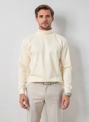 Sous-pull stretch manches longues beige DANIEL HECHTER homme