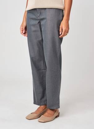 Jeans coupe droite poches gris TBS femme