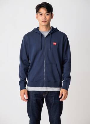 Veste casual coupe droite bleu WRANGLER homme