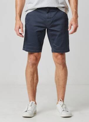 Short fermeture zippée sous rabat boutonné taille normale bleu BLEND homme