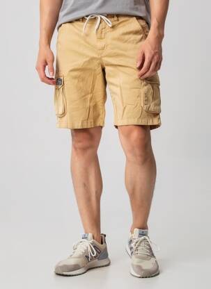 Bermuda stretch taille normale beige DEELUXE homme