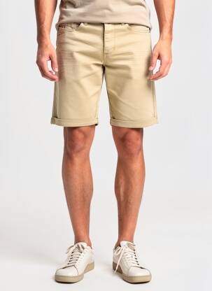 Bermuda stretch taille normale beige DEELUXE homme