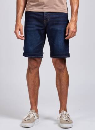 Bermuda tissage denim taille normale bleu DEELUXE homme