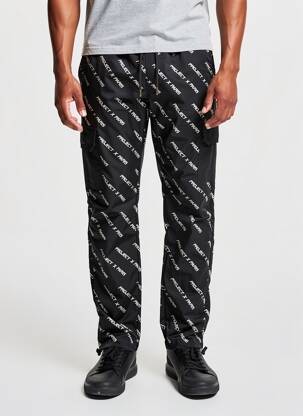 Pantalon cargo resserrée sur le bas taille normale noir PROJECT X PARIS homme